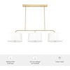 image:imageHunter  Cottage Hill 6light Alturas Gold Extra Large Chandelier Dimmable Linear Shaped for Bedrooms Kitchens Dining Living Rooms  19897