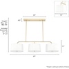 image:imageHunter  Cottage Hill 6light Alturas Gold Extra Large Chandelier Dimmable Linear Shaped for Bedrooms Kitchens Dining Living Rooms  19897