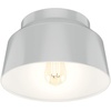 image:imageHunter  Cranbrook 1Light Matte Black Medium Size Flush Mount Light Dimmable Modern Style Bell Shaped for Bedrooms Kitchens Foyers Bathrooms  19023White