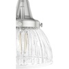 image:imageHunter  Cypress Grove 4Light Brushed Nickel Large Chandelier Dimmable Transitional Style Linear Shaped for Bedrooms Kitchens Dining Living Rooms  19326