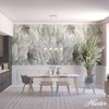 image:imageHunter  Cypress Grove 4Light Brushed Nickel Large Chandelier Dimmable Transitional Style Linear Shaped for Bedrooms Kitchens Dining Living Rooms  19326