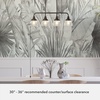 image:imageHunter  Cypress Grove 4Light Natural Black Iron Large Chandelier Dimmable Transitional Style Linear Shaped for Bedrooms Kitchens Dining Living Rooms  19184Onyx Bengal