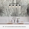image:imageHunter  Cypress Grove 4Light Natural Black Iron Large Chandelier Dimmable Transitional Style Linear Shaped for Bedrooms Kitchens Dining Living Rooms  19184Natural Iron