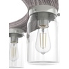 image:imageHunter  Devon Park 6light Onyx Bengal Large Chandelier Dimmable Rustic Style Wagon Wheel Shaped for Bedrooms Kitchens Dining Living Rooms  19210Brushed Nickel