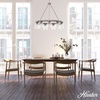 image:imageHunter  Devon Park 9light Brushed Nickel Large Chandelier Dimmable Rustic Style Wagon Wheel Shaped for Bedrooms Kitchens Dining Living Rooms  19246