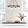 image:imageHunter  Devon Park 9light Onyx Bengal Large Chandelier Dimmable Rustic Style Wagon Wheel Shaped for Bedrooms Kitchens Dining Living Rooms  19245