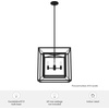 image:imageHunter  Doherty 4light Natural Black Iron Medium Size Chandelier Dimmable Casual Style Square Shaped for Bedrooms Kitchens Dining Living Rooms  19404