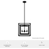 image:imageHunter  Doherty 4light Natural Black Iron Small Chandelier Dimmable Casual Style Square Shaped for Bedrooms Kitchens Dining Living Rooms  19400