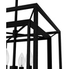 image:imageHunter  Doherty 4light Natural Black Iron Small Chandelier Dimmable Casual Style Square Shaped for Bedrooms Kitchens Dining Living Rooms  19400