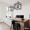 image:imageHunter  Doherty 4light Onyx Bengal Large Chandelier Dimmable Casual Style Square Shaped for Bedrooms Kitchens Dining Living Rooms  19409Onyx Bengal
