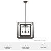 image:imageHunter  Doherty 4light Onyx Bengal Medium Size Chandelier Dimmable Casual Style Square Shaped for Bedrooms Kitchens Dining Living Rooms  19405