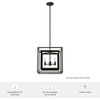 image:imageHunter  Doherty 4light Onyx Bengal Small Chandelier Dimmable Casual Style Square Shaped for Bedrooms Kitchens Dining Living Rooms  19401