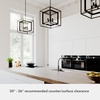image:imageHunter  Doherty 4light Onyx Bengal Small Chandelier Dimmable Casual Style Square Shaped for Bedrooms Kitchens Dining Living Rooms  19401