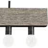 image:imageHunter  Donelson 5Light Natural Black Iron Large Chandelier Dimmable Transitional Style Linear Shaped for Bedrooms Kitchens Dining Living Rooms  13055Rustic Iron