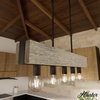 image:imageHunter  Donelson 5Light Natural Black Iron Large Chandelier Dimmable Transitional Style Linear Shaped for Bedrooms Kitchens Dining Living Rooms  13055Rustic Iron