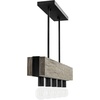 image:imageHunter  Donelson 5Light Natural Black Iron Large Chandelier Dimmable Transitional Style Linear Shaped for Bedrooms Kitchens Dining Living Rooms  13055Rustic Iron