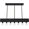 image:imageHunter  Donelson 7Light Natural Black Iron Extra Large Chandelier Dimmable Transitional Style Linear Shaped for Bedrooms Kitchens Dining Living Rooms  19057