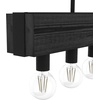 image:imageHunter  Donelson 7Light Natural Black Iron Extra Large Chandelier Dimmable Transitional Style Linear Shaped for Bedrooms Kitchens Dining Living Rooms  19057