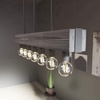 image:imageHunter  Donelson 7Light Natural Black Iron Extra Large Chandelier Dimmable Transitional Style Linear Shaped for Bedrooms Kitchens Dining Living Rooms  19057