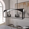 image:imageHunter  Dukestown 8light Natural Black Iron Extra Large Chandelier Dimmable Formal Style Linear Shaped for Bedrooms Kitchens Dining Living Rooms  19732
