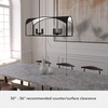 image:imageHunter  Dukestown 8light Natural Black Iron Extra Large Chandelier Dimmable Formal Style Linear Shaped for Bedrooms Kitchens Dining Living Rooms  19732