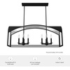 image:imageHunter  Dukestown 8light Natural Black Iron Extra Large Chandelier Dimmable Formal Style Linear Shaped for Bedrooms Kitchens Dining Living Rooms  19732