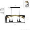 image:imageHunter  Dukestown 8light Natural Black Iron Extra Large Chandelier Dimmable Formal Style Linear Shaped for Bedrooms Kitchens Dining Living Rooms  19731
