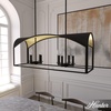 image:imageHunter  Dukestown 8light Natural Black Iron Extra Large Chandelier Dimmable Formal Style Linear Shaped for Bedrooms Kitchens Dining Living Rooms  19731