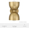 image:imageHunter  Erling 1Light Sconce Light Dimmable Modern Style Dome Shaped for Bedrooms Kitchens Dining Living Rooms Bathrooms Matte BlackLuxe Gold