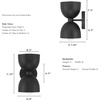 image:imageHunter  Erling 1Light Sconce Light Dimmable Modern Style Dome Shaped for Bedrooms Kitchens Dining Living Rooms Bathrooms Matte BlackMatte Black