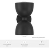 image:imageHunter  Erling 1Light Sconce Light Dimmable Modern Style Dome Shaped for Bedrooms Kitchens Dining Living Rooms Bathrooms Matte BlackMatte Black