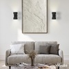 image:imageHunter  Erling 1Light Sconce Light Dimmable Modern Style Dome Shaped for Bedrooms Kitchens Dining Living Rooms Bathrooms Matte BlackMatte Black