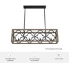 image:imageHunter  Gablecrest 4Light Painted Concrete Extra Large Chandelier Dimmable Transitional Style Linear Shaped for Bedrooms Kitchens Dining Living Rooms  19098