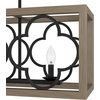 image:imageHunter  Gablecrest 4Light Painted Concrete Extra Large Chandelier Dimmable Transitional Style Linear Shaped for Bedrooms Kitchens Dining Living Rooms  19098