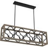 image:imageHunter  Gablecrest 4Light Painted Concrete Extra Large Chandelier Dimmable Transitional Style Linear Shaped for Bedrooms Kitchens Dining Living Rooms  19098