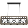 image:imageHunter  Gablecrest 4light French Oak Extra Large Chandelier Dimmable Transitional Style Linear Shaped for Bedrooms Kitchens Dining Living Rooms  19099