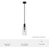 image:imageHunter  Gatz 1Light Matte Black Mini Pendant Light Dimmable Modern Style Cylinder Shaped for Bedrooms Kitchens Dining Living Rooms  45224