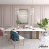 image:imageHunter  Gatz 1light Alturas Gold Small Pendant Light Dimmable Modern Style Cylinder Shaped for Bedrooms Kitchens Dining Living Rooms  19789