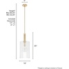 image:imageHunter  Gatz 1light Alturas Gold Small Pendant Light Dimmable Modern Style Cylinder Shaped for Bedrooms Kitchens Dining Living Rooms  19789