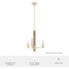 image:imageHunter  Gatz 3light Alturas Gold Medium Size Chandelier Dimmable Modern Style Candle Shaped for Bedrooms Kitchens Dining Living Rooms  19781
