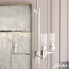 image:imageHunter  Gatz 3light Brushed Nickel Medium Size Chandelier Dimmable Modern Style Candle Shaped for Bedrooms Kitchens Dining Living Rooms  19782