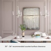 image:imageHunter  Gatz 3light Brushed Nickel Medium Size Chandelier Dimmable Modern Style Candle Shaped for Bedrooms Kitchens Dining Living Rooms  19782