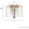 image:imageHunter  Gatz 4light Alturas Gold Medium Size Flush Mount Light Dimmable Modern Style Round Shaped for Bedrooms Kitchens Dining Living Rooms  19690