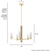 image:imageHunter  Gatz 5Light Alturas Gold Dimmable Large Chandelier for Bedrooms Kitchens Dining Living Rooms  19783