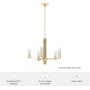 image:imageHunter  Gatz 5Light Alturas Gold Dimmable Large Chandelier for Bedrooms Kitchens Dining Living Rooms  19783