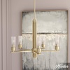 image:imageHunter  Gatz 5Light Alturas Gold Dimmable Large Chandelier for Bedrooms Kitchens Dining Living Rooms  19783