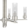 image:imageHunter  Gatz 5light Brushed Nickel Large Chandelier Dimmable Candle Shaped for Bedrooms Kitchens Dining Living Rooms  19784