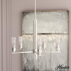 image:imageHunter  Gatz 5light Brushed Nickel Large Chandelier Dimmable Candle Shaped for Bedrooms Kitchens Dining Living Rooms  19784