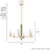 image:imageHunter  Gatz 6light Alturas Gold Large Chandelier Dimmable Modern Style Candle Shaped for Bedrooms Kitchens Dining Living Rooms  19785