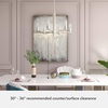 image:imageHunter  Gatz 6light Brushed Nickel Large Chandelier Dimmable Modern Style Candle Shaped for Bedrooms Kitchens Dining Living Rooms  19786